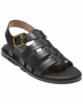 Cole Haan Flynn Fisherman Leather Sandal Stylish Womens Slides & Sandals