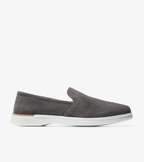 Cole Haan Grand Ambition C35491 Loafer Men's Grey Pinstripe Suede Slip-On MAPP30 Mens Sneakers & Athletic Shoes outlet