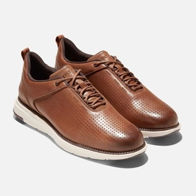 Cole Haan Grand C37746 Sneakers Men's 10 British Tan Leather Casual Shoes KHD172 Mens Athletic Shoes clearance sale