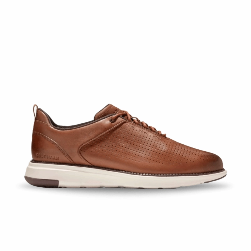 Cole Haan Grand C37746 Sneakers Men's 10 British Tan Leather Casual Shoes KHD172