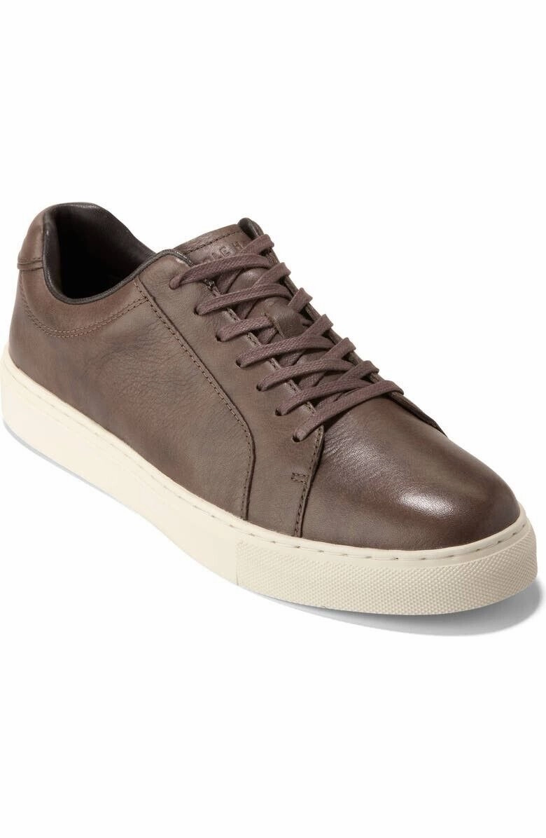 Cole Haan Grand Series Jensen Sneaker Men's 12 Lava Ivory Leather Shoes FZP420 (Lava Ivory,12) Mens Athletic Shoes clearance sale