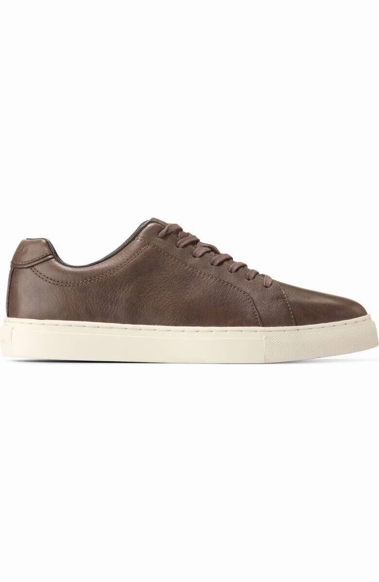 Cole Haan Grand Series Jensen Sneaker Men's 12 Lava Ivory Leather Shoes FZP420 (Lava Ivory,12)
