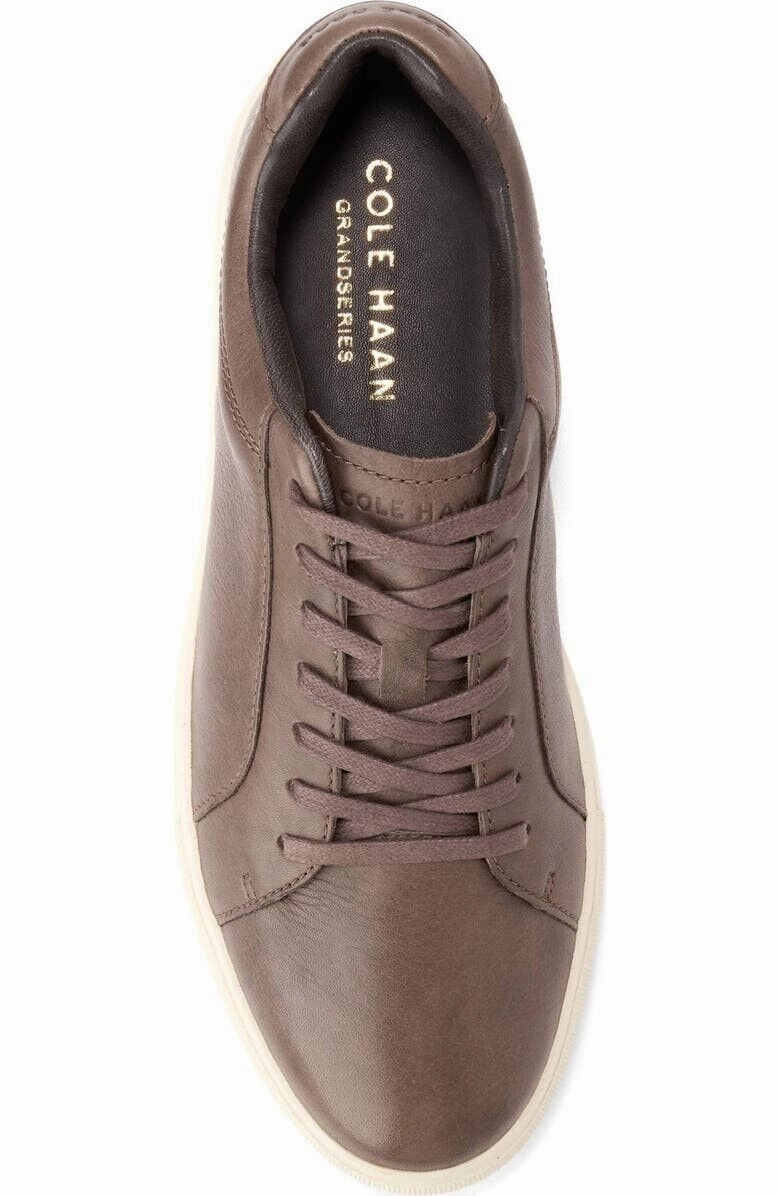 Cole Haan Grand Series Jensen Sneaker Men's 12 Lava Ivory Leather Shoes FZP420 (Lava Ivory,12)