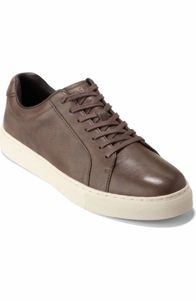 Cole Haan Grand Series Jensen Sneaker Men's 12 Lava Ivory Leather Shoes FZP420 (Lava Ivory,12) Mens Athletic Shoes clearance sale