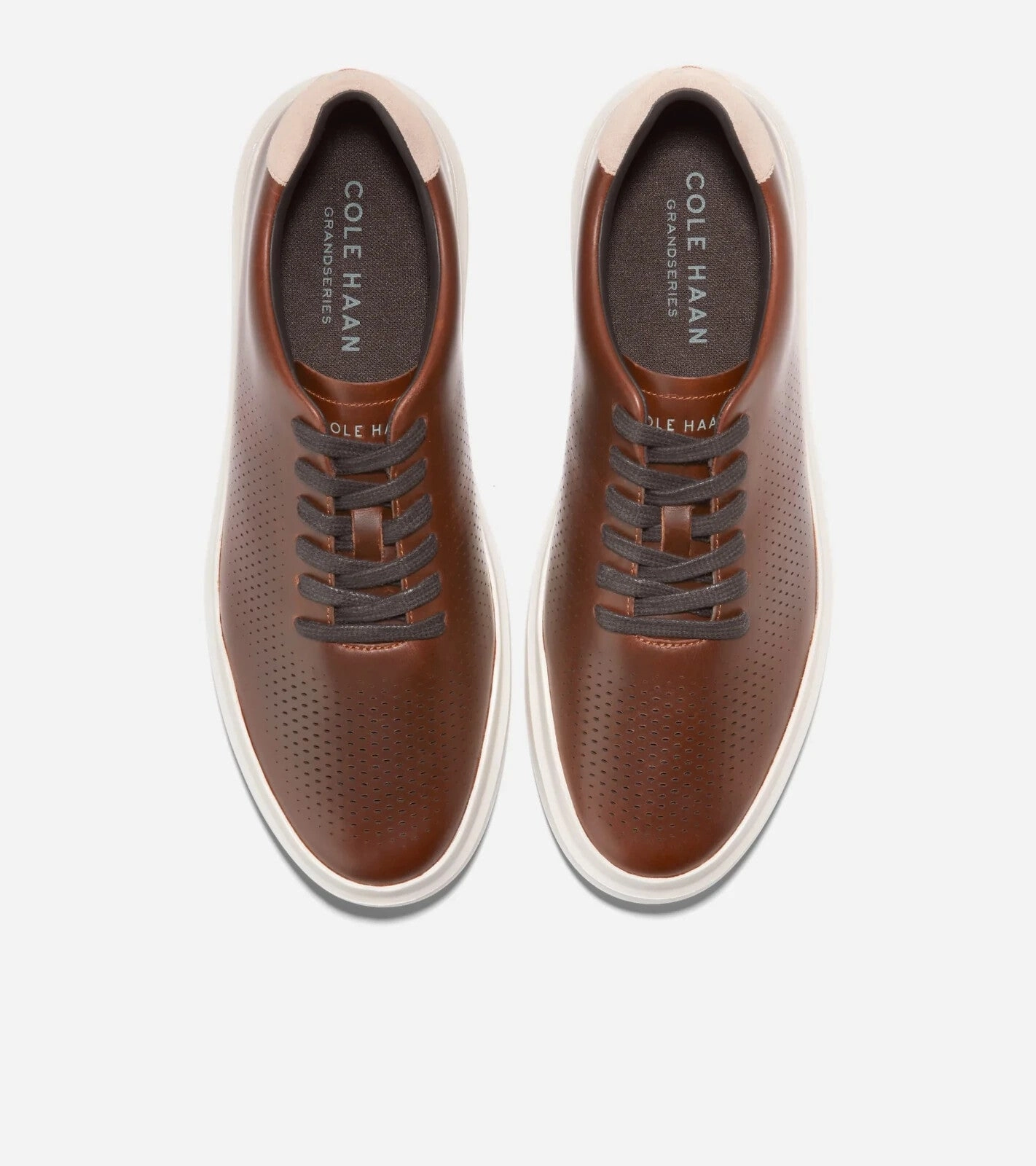Cole Haan GrandPr Rally Laser Cut C38963 Mens 11.5 Acorn Leather Shoes ZPO3709
