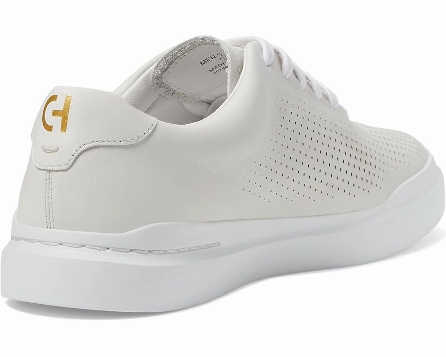 Cole Haan GrandPro Rally Laser Cut C31436 Sneaker Men White Casual Shoes KHD1990 (White,7)