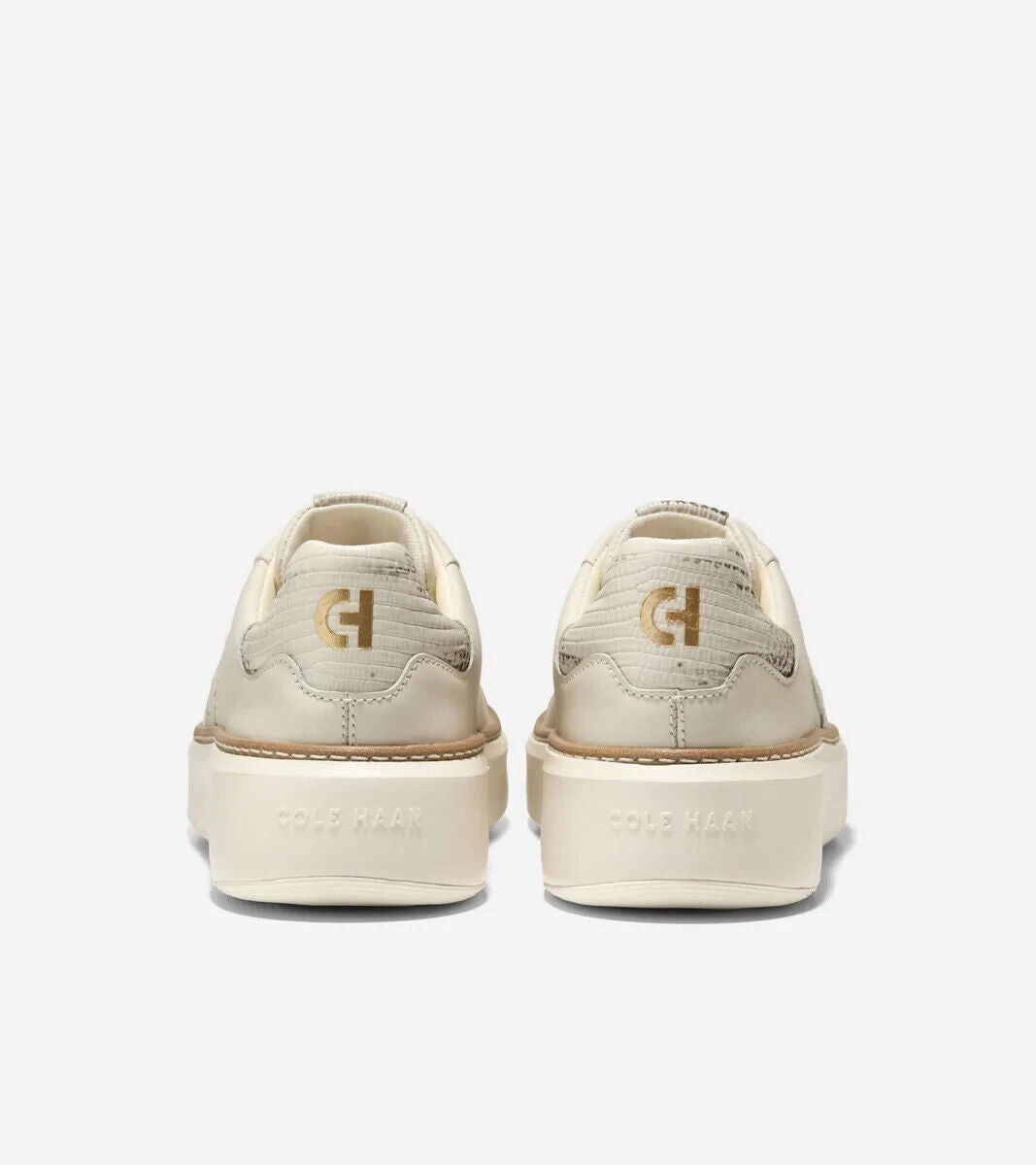 Cole Haan Grandpro Topspin W31301 Sneakers Womens 8.5 Ivory Leather Shoes FZP545