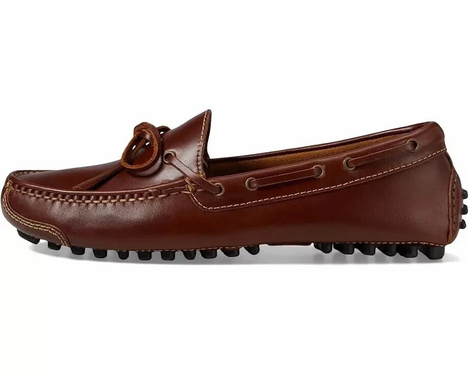 Cole Haan Gunnison Driver Loafer Mens Brown Leather Slip On Casual Shoes KHD2039 (Brown,9.5)