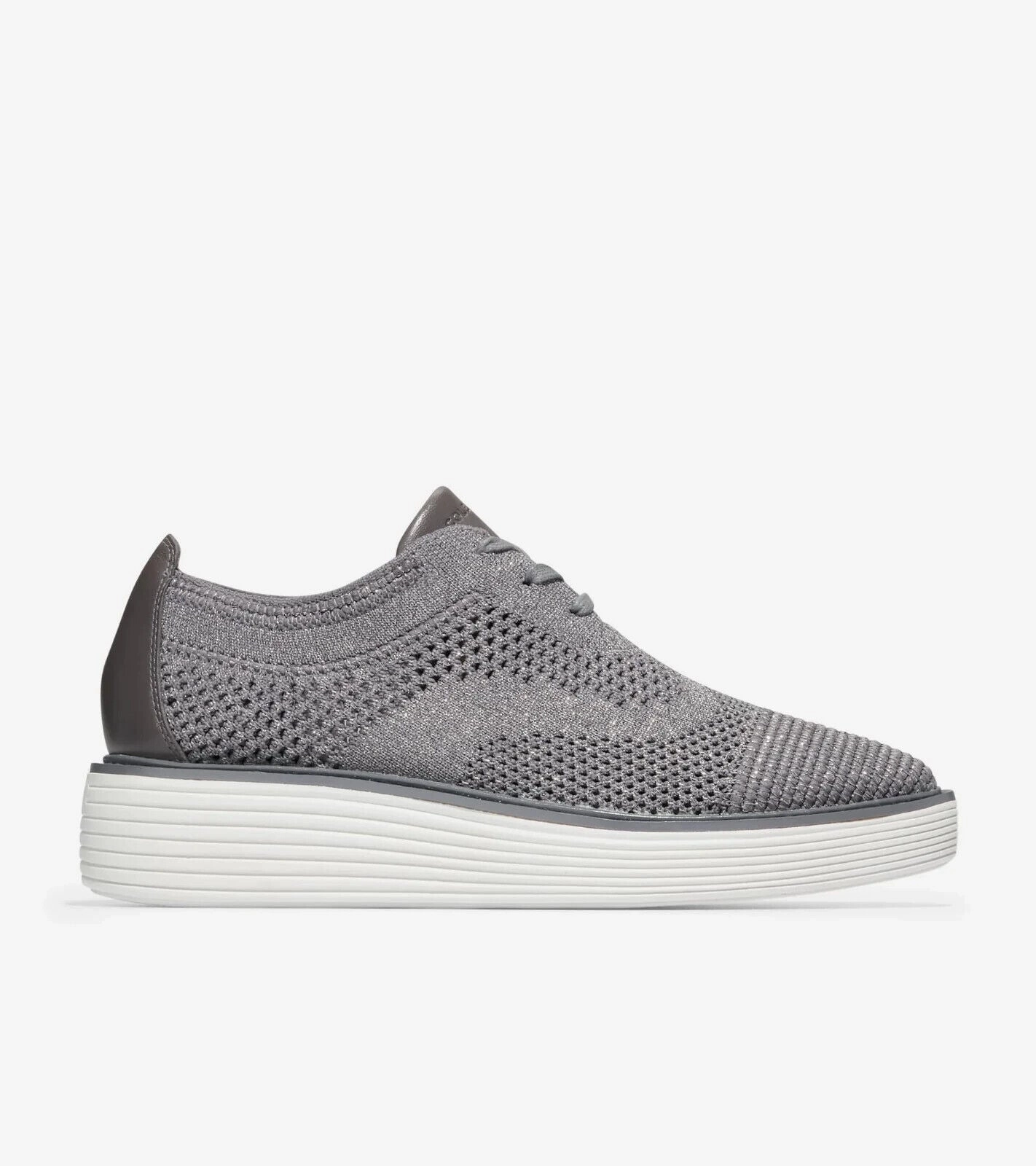 Cole Haan Original Grand Platform Stitchlite Oxford Women's 9 Gray Shoes FZP239 (Gray,9)