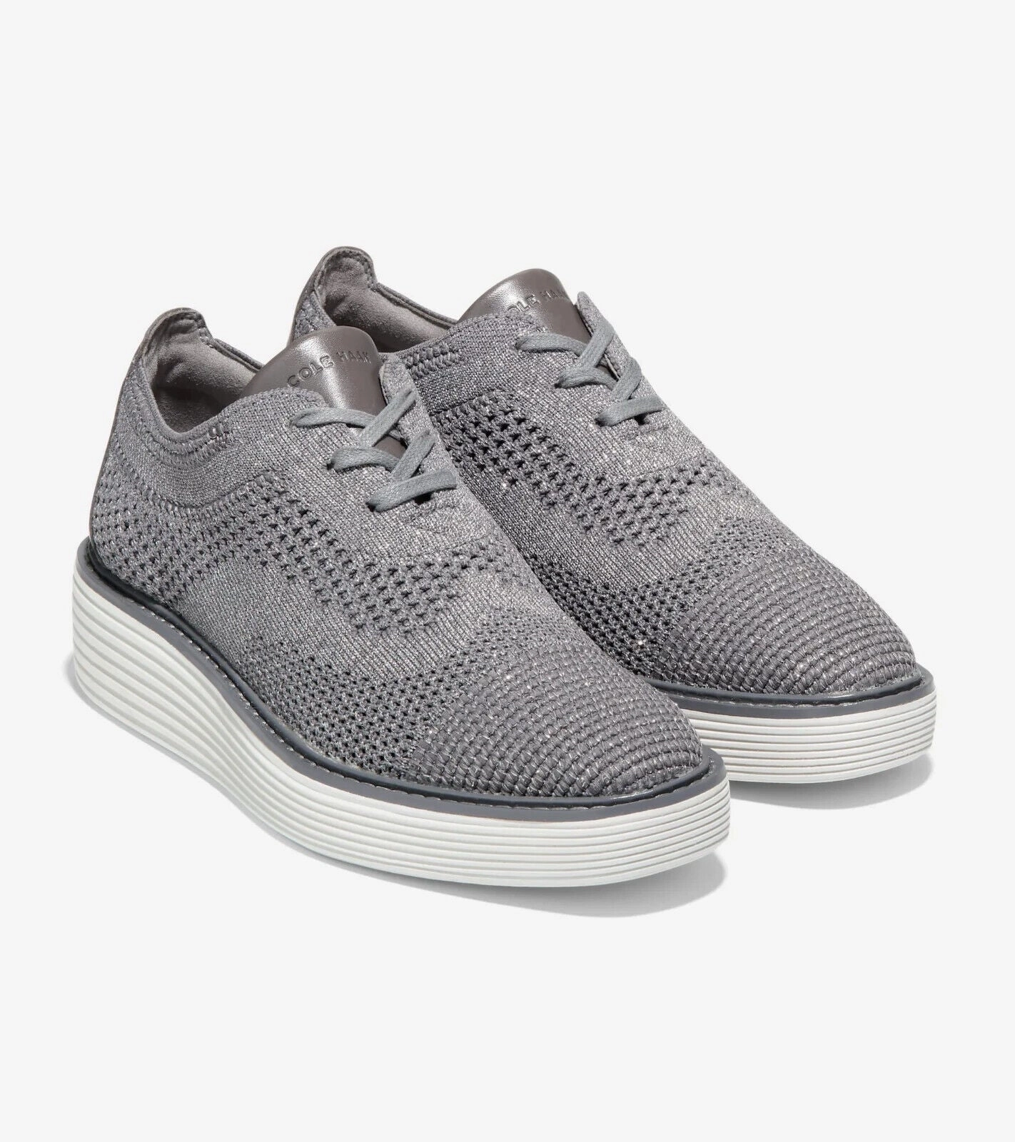 Cole Haan Original Grand Platform Stitchlite Oxford Women's 9 Gray Shoes FZP239 (Gray,9) Womens Sports Shoes clearance