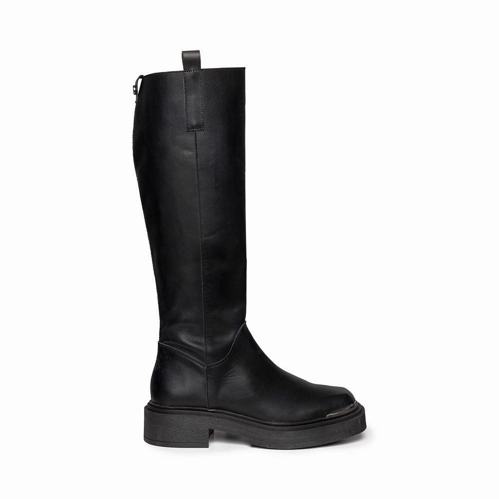 Constance Boot BLACK LEATHER Womens Boots & Booties promotion
