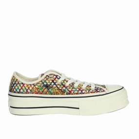 Converse Chuck Taylor All Star Ladies Multicolor Platform Sneakers Womens Sports Shoes clearance