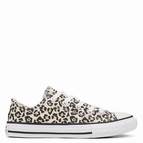 Converse Chuck Taylor All Star OX Kids' Leopard Low Top Sneakers Girls Athletic Shoes on sale