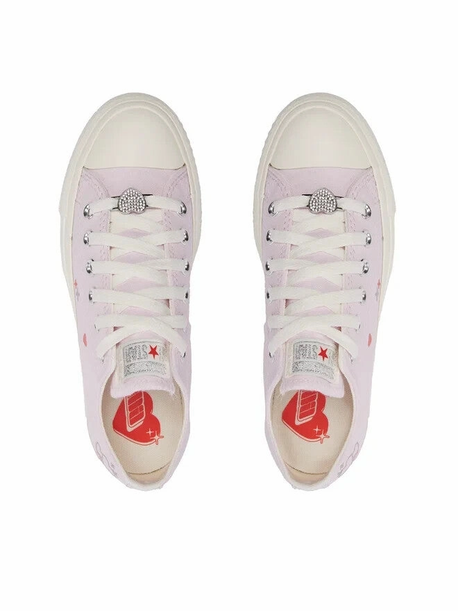 Converse CTAS Lift A09115C Sneaker Women's Pink Platform Y2K Heart Shoes TF6704 (8,Purple)