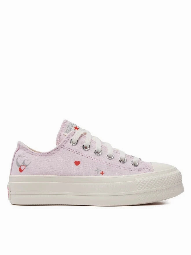 Converse CTAS Lift A09115C Sneaker Women's Pink Platform Y2K Heart Shoes TF6704 (8,Purple) Womens Sports Shoes clearance