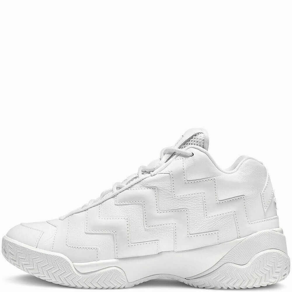 Converse Voltage Mid Ladies Triple White Leather Hi Top Sneakers
