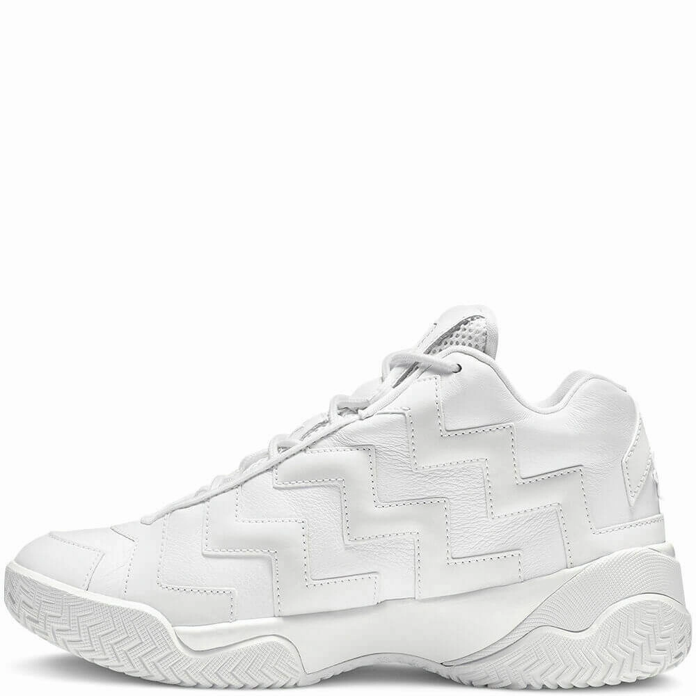 Converse Voltage Mid Ladies Triple White Leather High Top Sneakers