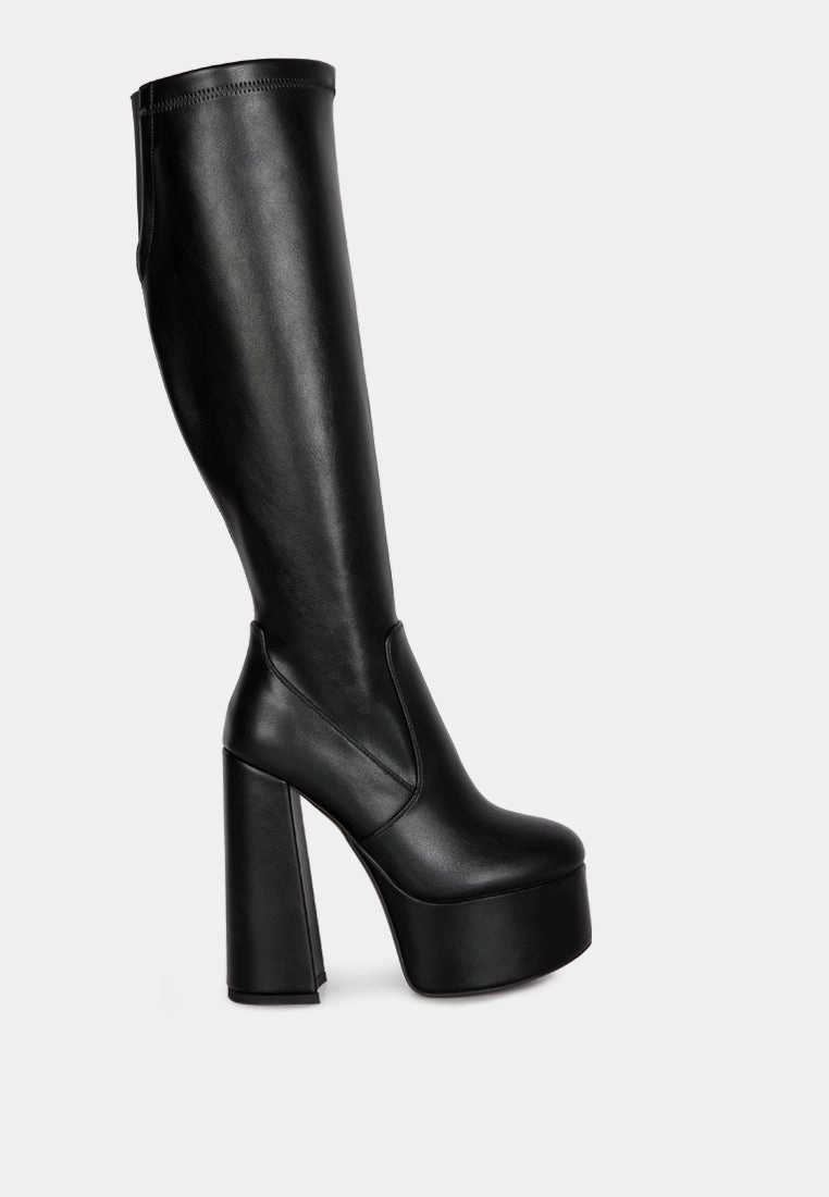 coraline high block heeled calf boots