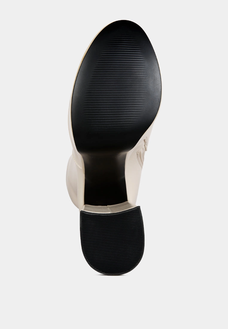 coraline high block heeled calf boots