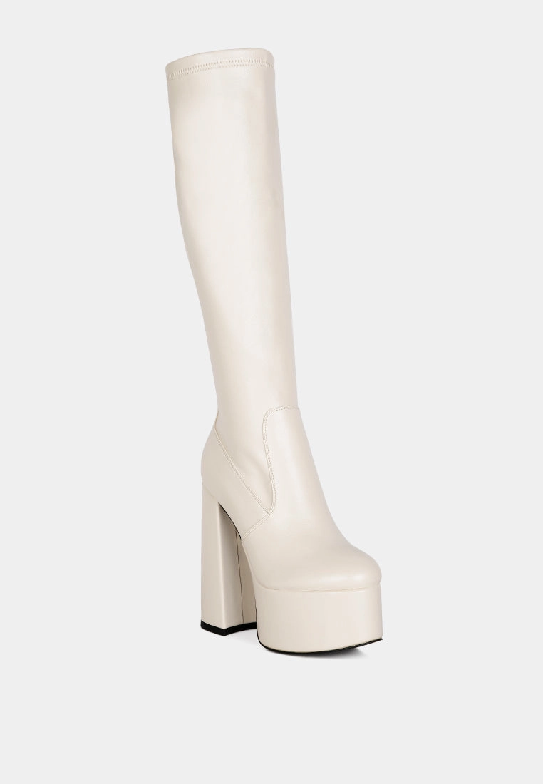 coraline high block heeled calf boots