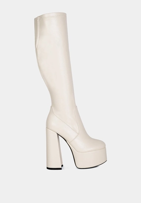 coraline high block heeled calf boots Womens Casual Boots clearance