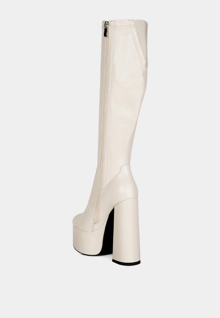 coraline high block heeled calf boots