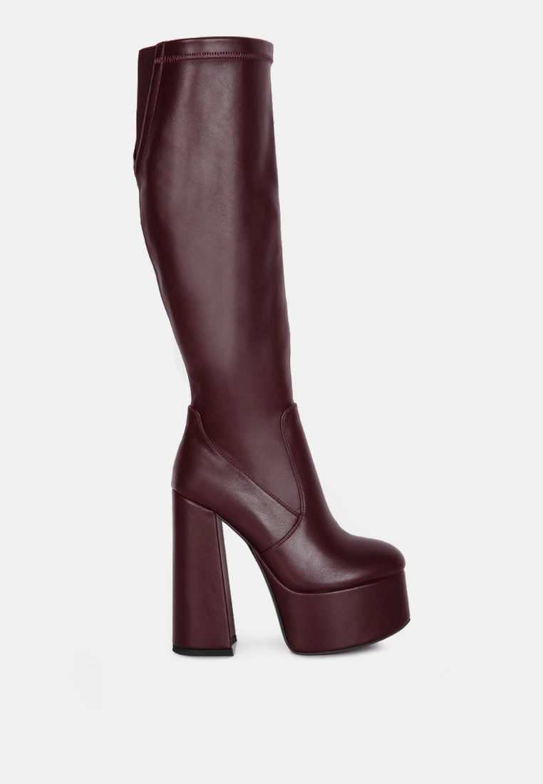 coraline high block heeled calf boots