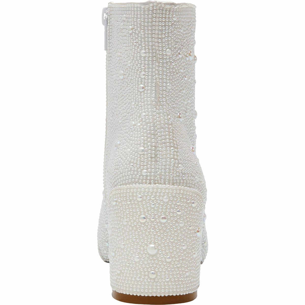 Corry Womens Iridescent Pointed Toe Booties