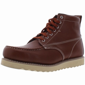 Crepe Mens Leather Lace-Up Combat Boots Mens Chukka Boots outlet deals