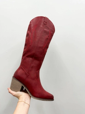 Crimson Cowboy Boots Discount Boots for Women