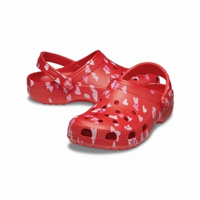 Crocs Classic Vday 209682-6ZR Clog Unisex Red Slip On Comfort Casual Shoes UPS70 (Red,M9-W11) Mens Sneakers & Athletic Shoes outlet