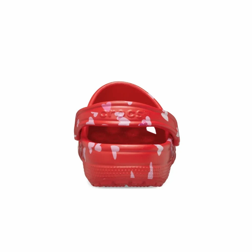 Crocs Classic Vday 209682-6ZR Clog Unisex Red Slip On Comfort Casual Shoes UPS70 (Red,M9-W11)