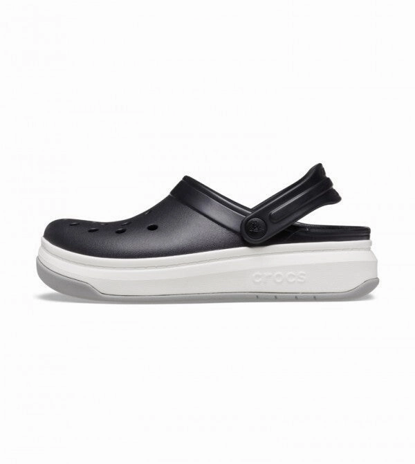Crocs Crocsband Full Force 206122-066 Clog Men's 9 Black Platform Shoes ERK1501