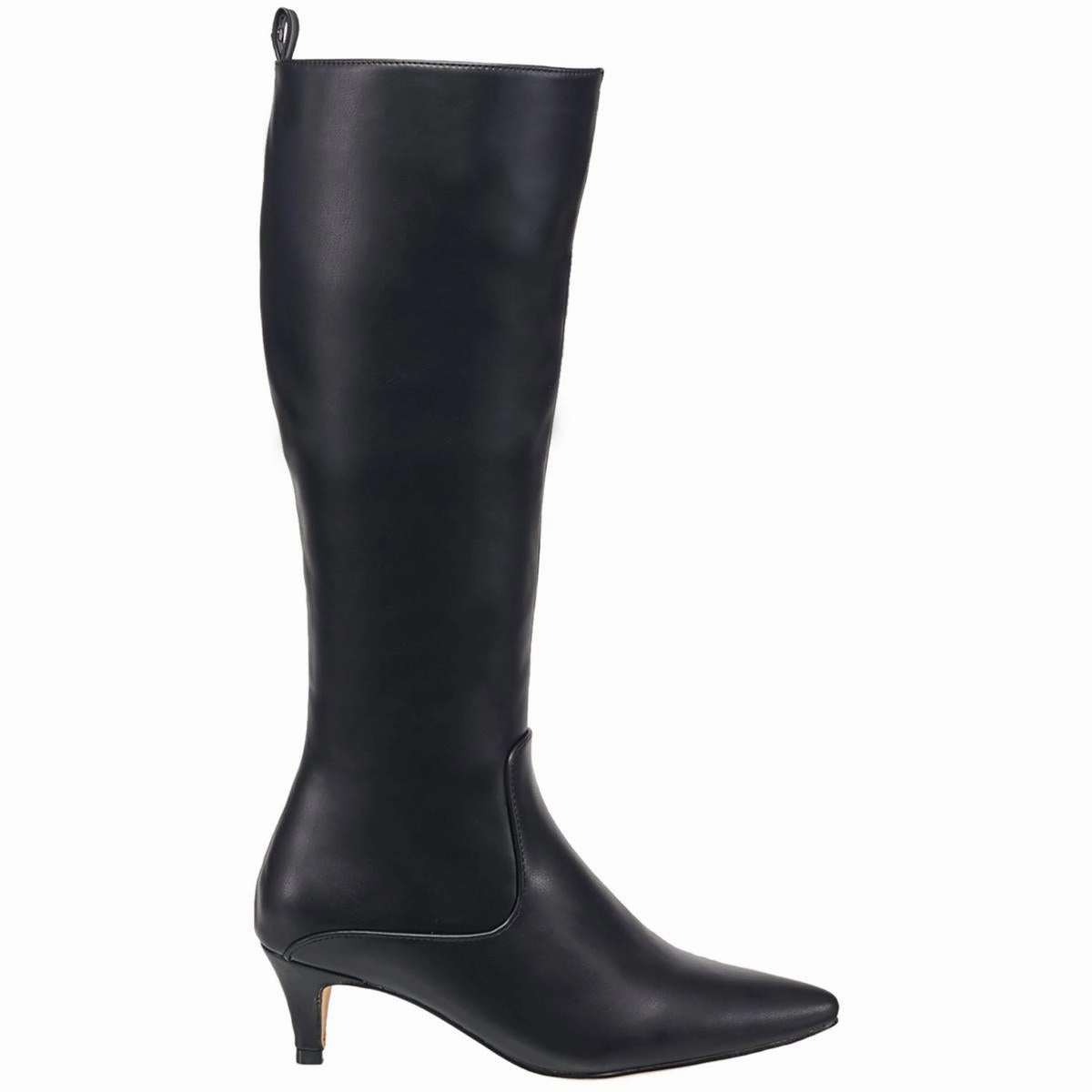 DARCY Womens Faux Leather Kitten heel Knee-High Boots