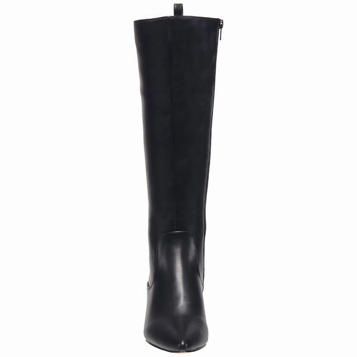 DARCY Womens Faux Leather Kitten heel Knee-High Boots