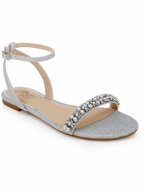 Daria Womens Embellished Glitter Ankle Strap Stylish Womens Sandals for less