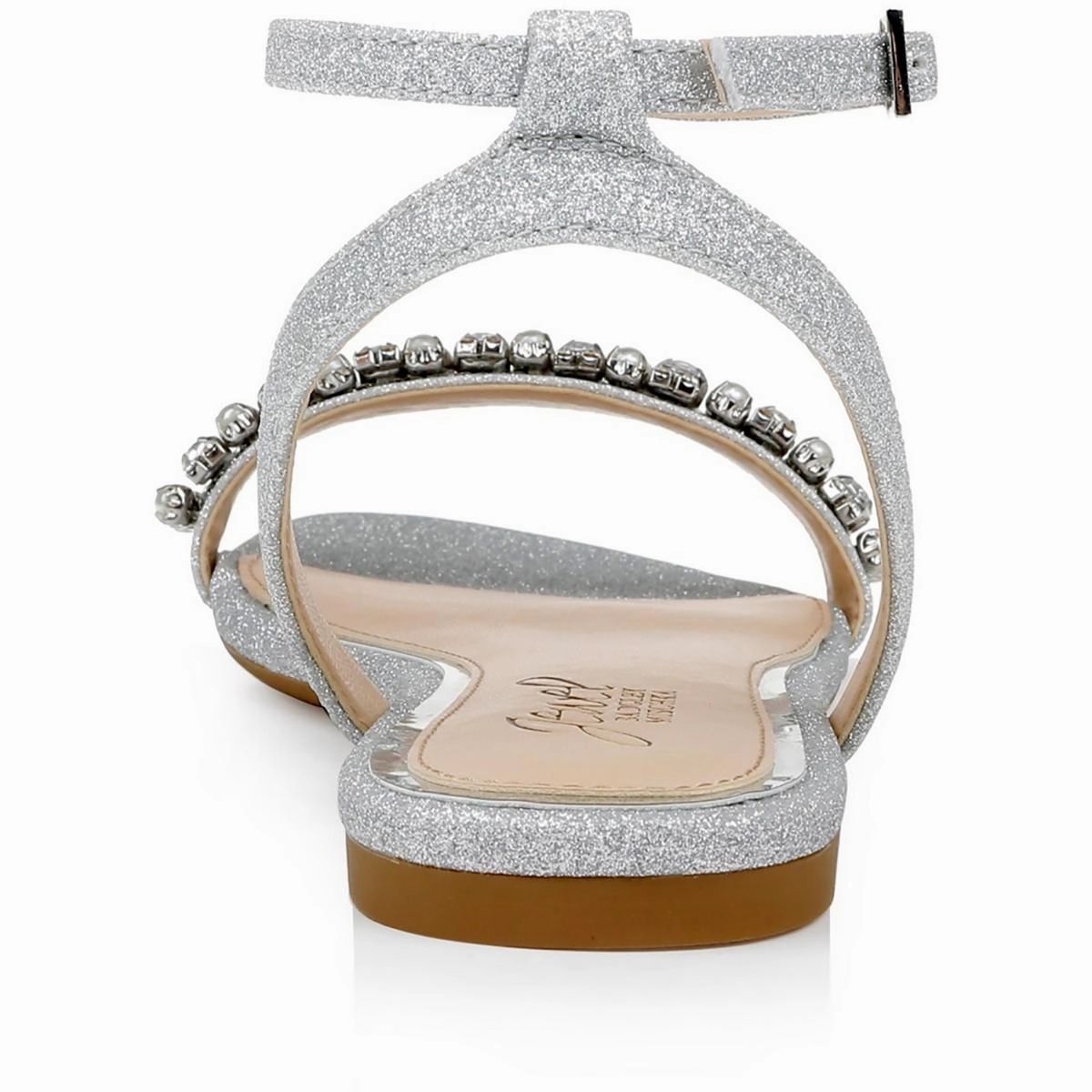 Daria Womens Embellished Glitter Ankle Strap