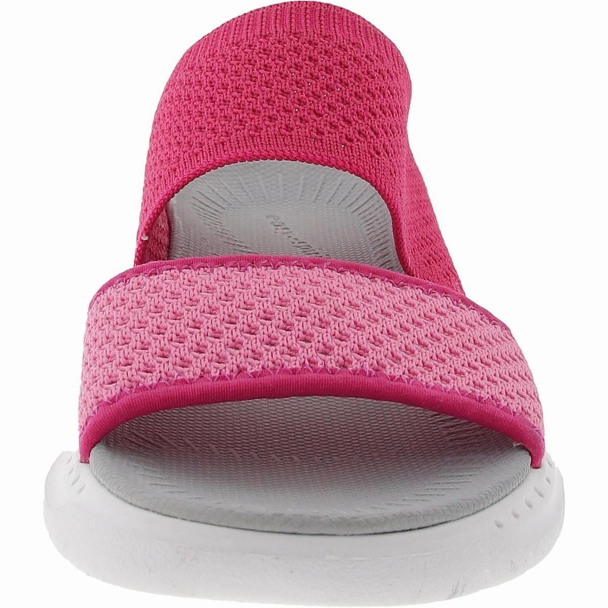 Davera Womens Padded Insole Knit Slide Sandals