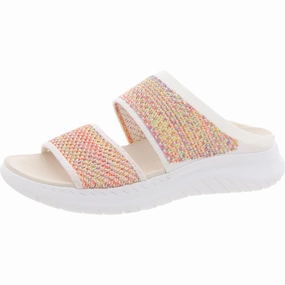 Davera Womens Padded Insole Knit Slide Sandals Womens Sandals discount online