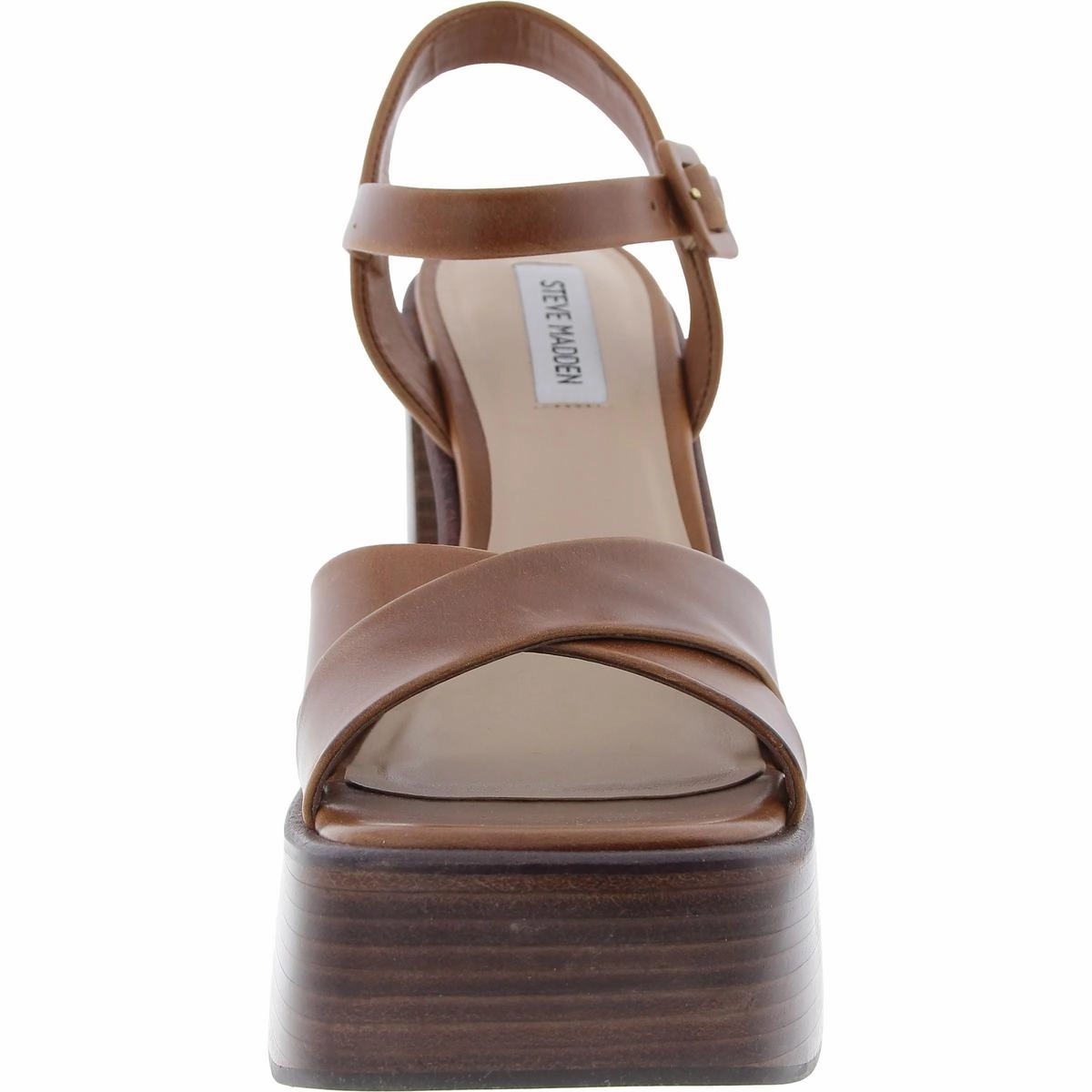 Dayana Womens Adjustable Leather Platform Sandals