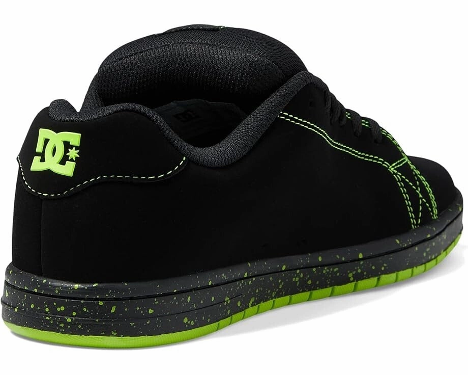 DC Gaveler ADYS100536-BL4 Sneaker Men's US 13 Black Leather Casual Shoes ZPO3216