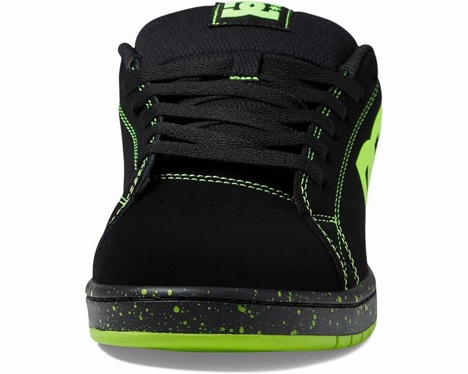 DC Gaveler ADYS100536-BL4 Sneaker Men's US 13 Black Leather Casual Shoes ZPO3216