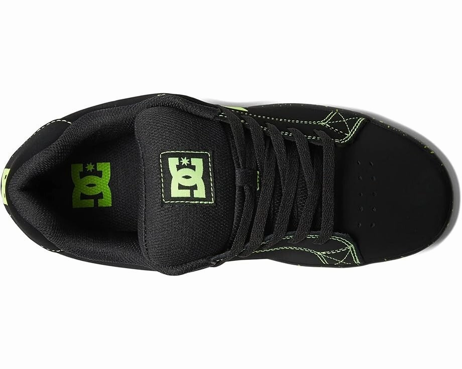 DC Gaveler ADYS100536-BL4 Sneaker Men's US 13 Black Leather Casual Shoes ZPO3216