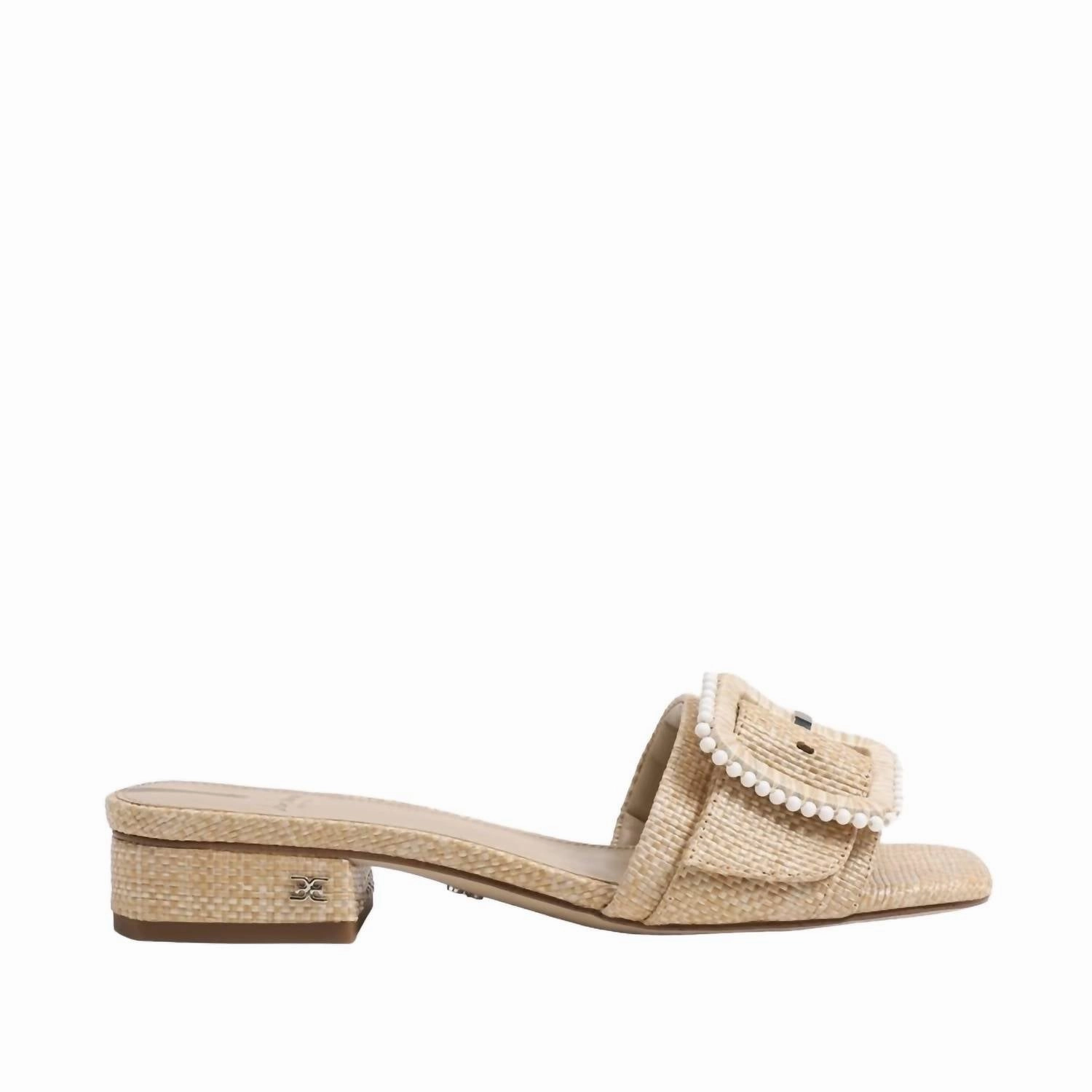 Deacon Slide Sandal In Bleached Beechwood