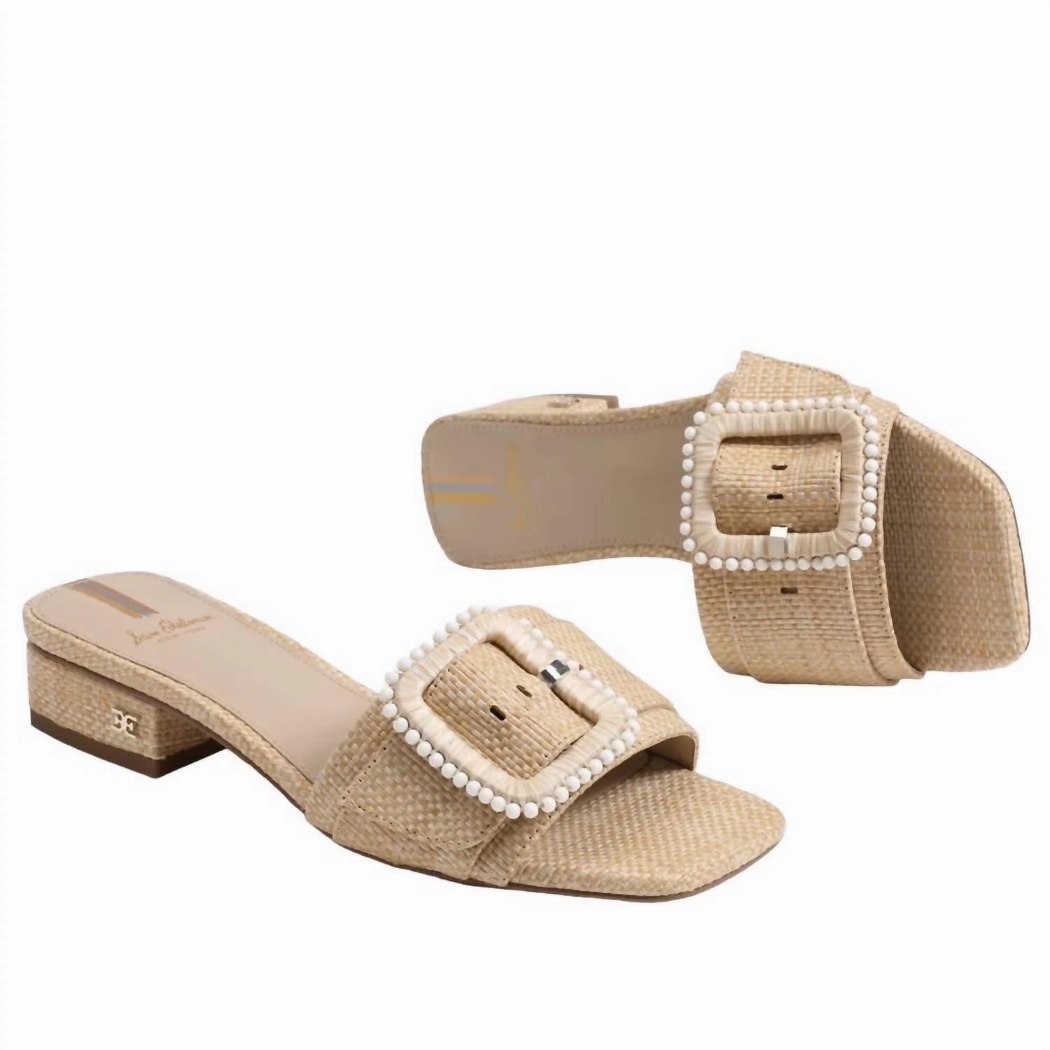 Deacon Slide Sandal In Bleached Beechwood