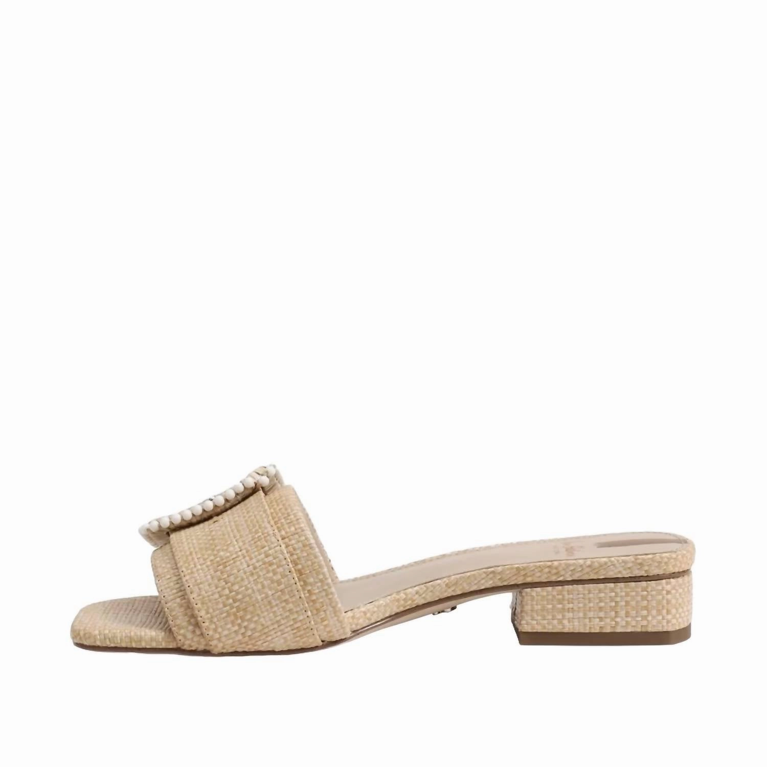 Deacon Slide Sandal In Bleached Beechwood
