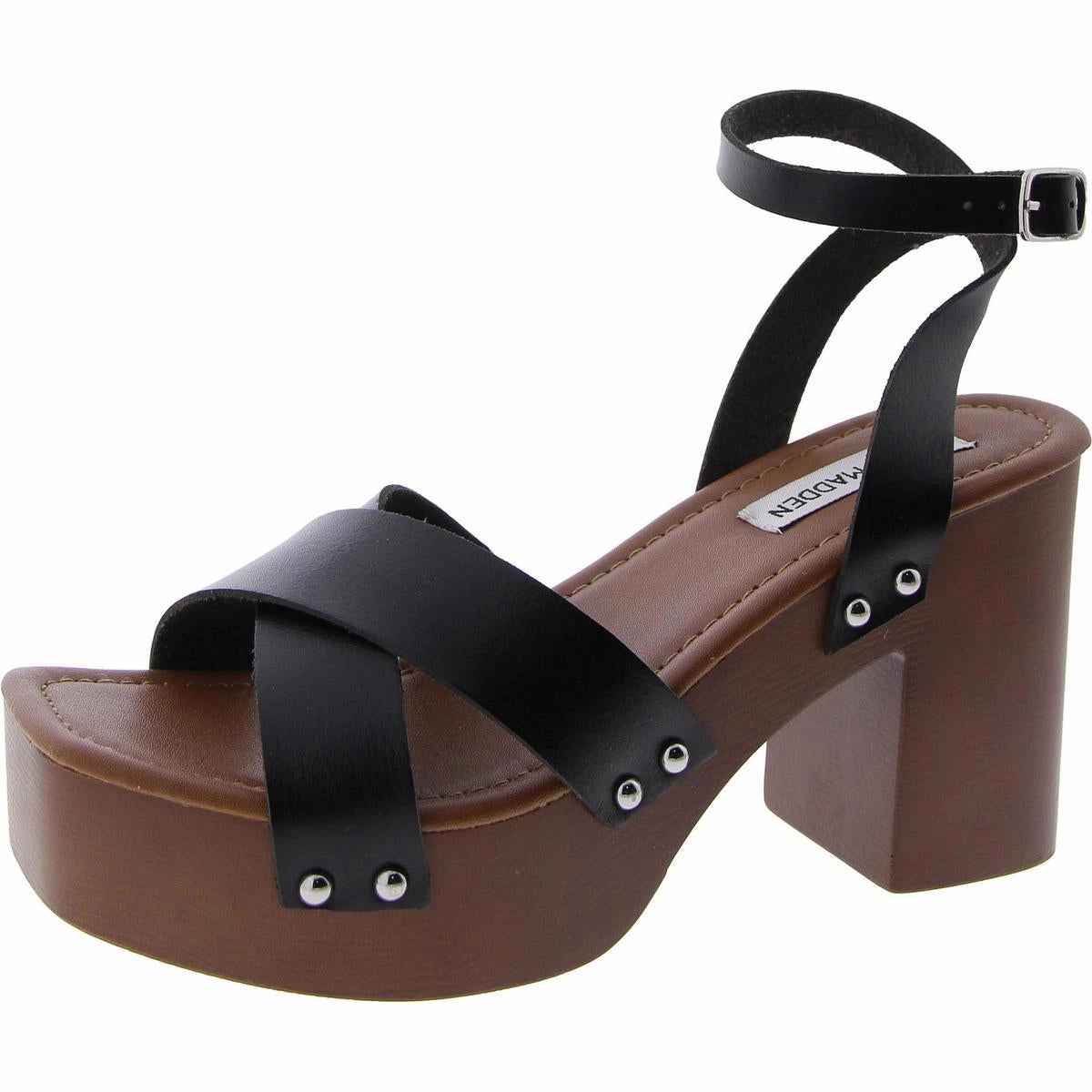 Dear Womens Faux Leather Strappy Platform Sandals