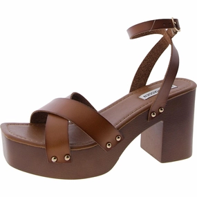 Dear Womens Faux Leather Strappy Platform Sandals Cheap Womens Sandals clearance