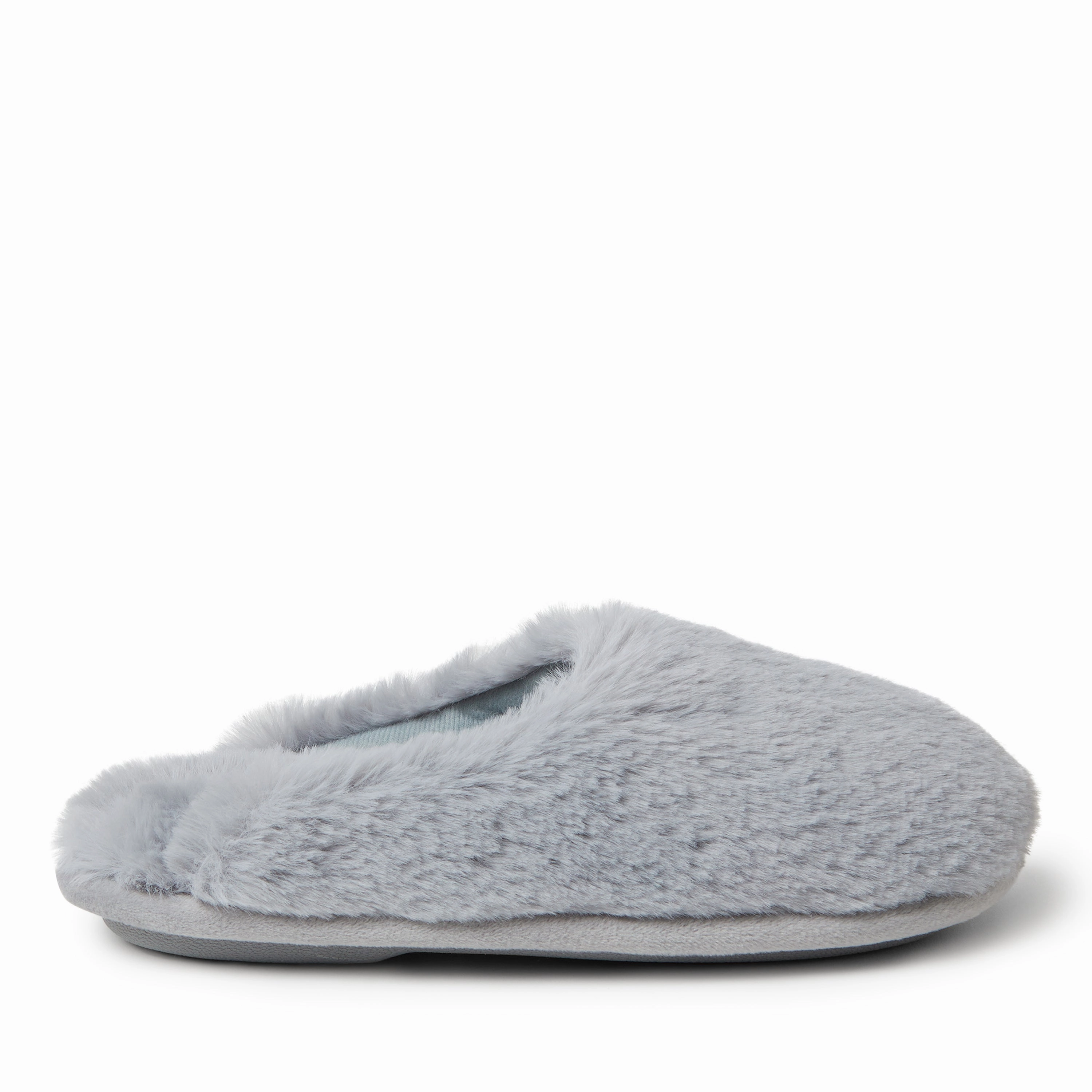 Dearfoams Kid's Brin Furry Pile Scuff Slipper