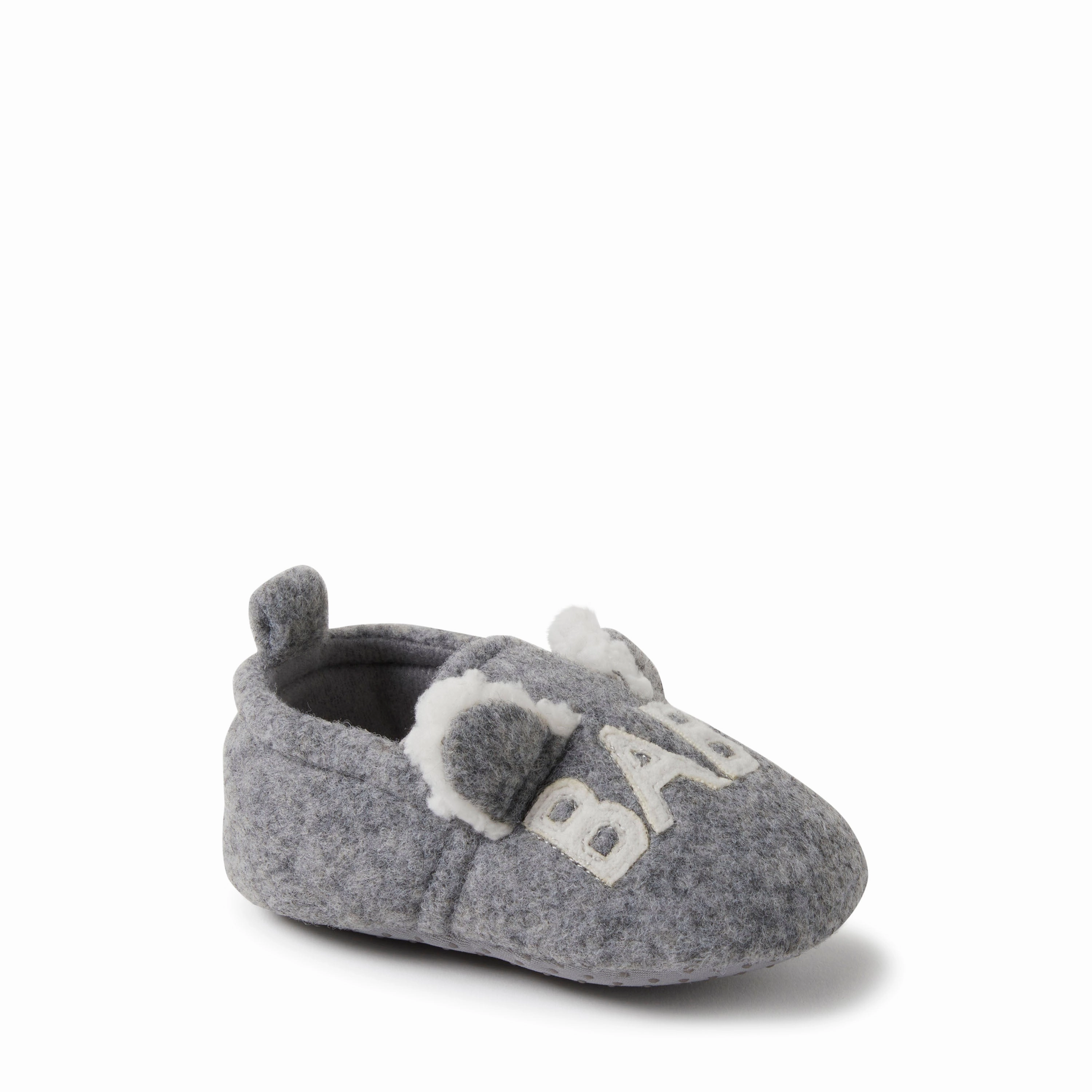 Dearfoams Kid's Casey Baby Bear Family Scuff Slipper